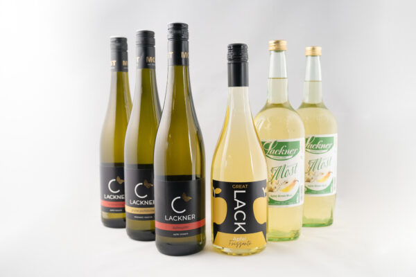 Produktfotos der alkoholischen Getränke des 12er Paketes
